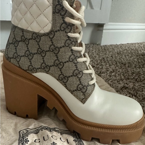 Gucci Platform High Block Heel Ankle Boot - Picture 2 of 4